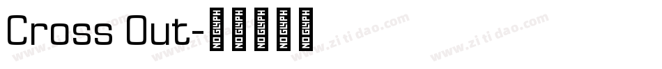 Cross Out字体转换
